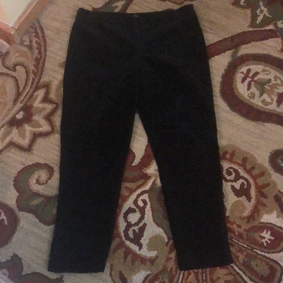 TALBOTS Size 14 P HERITAGE Stretch Velvet FlatFront 
NO Pocket Side-Zip Slimming - Picture 2 of 13